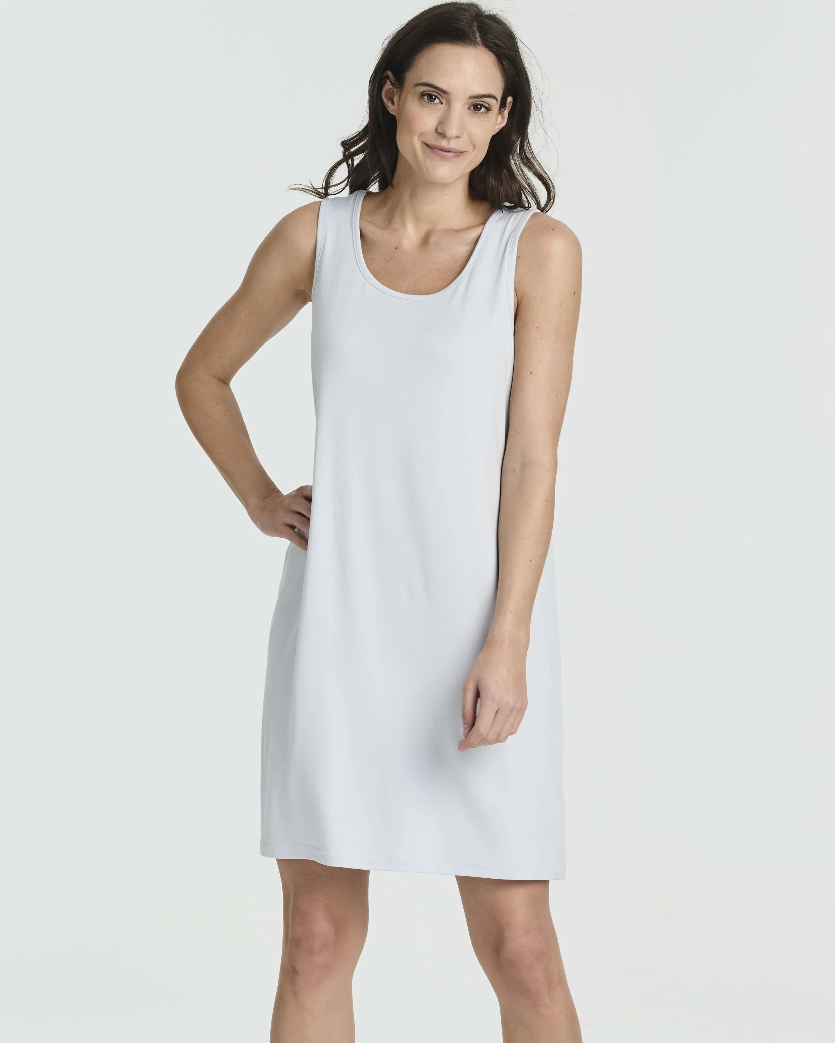 3 Pack: Women's Scoop Neck Sleeveless Nightgown (Available in Plus)