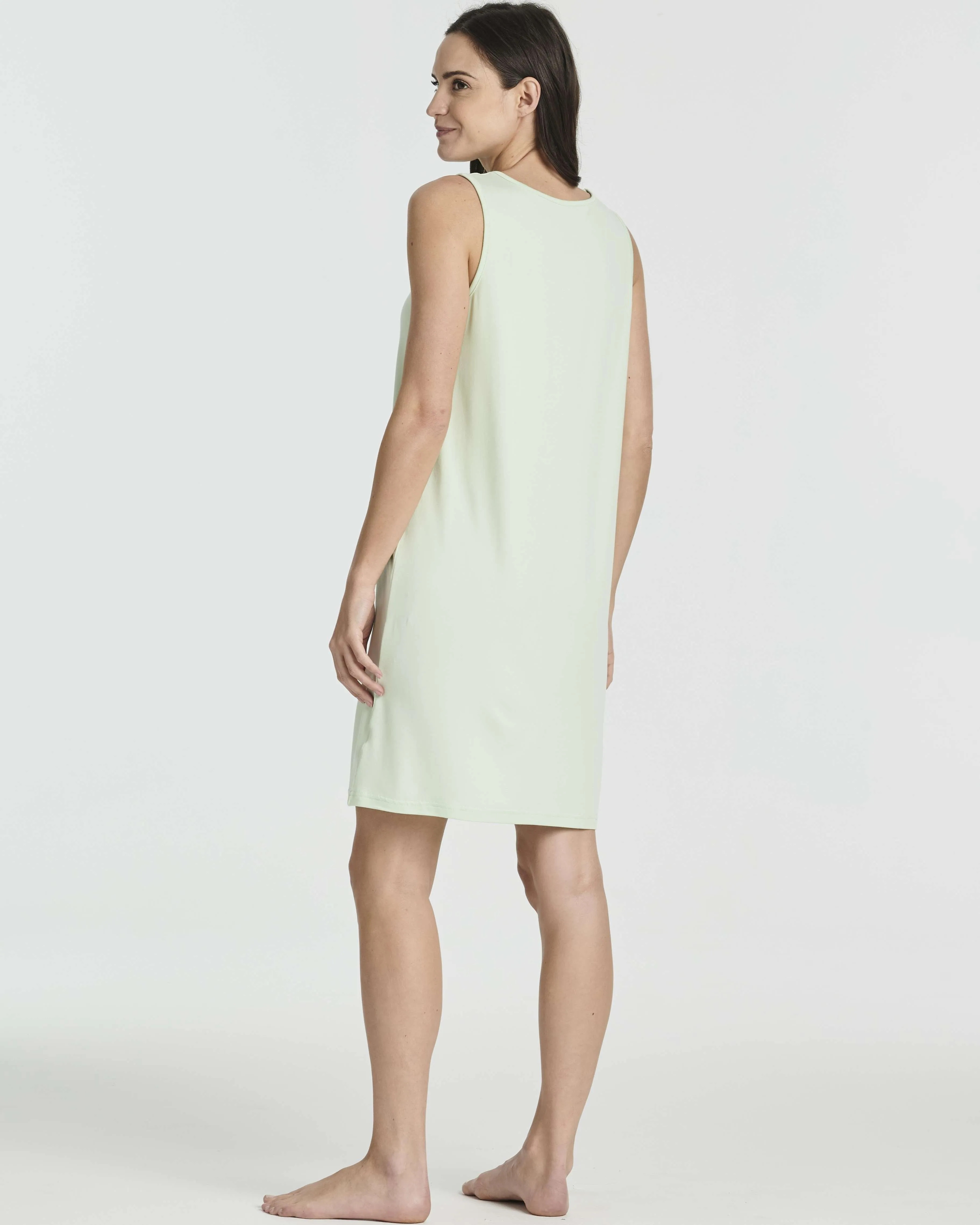 3 Pack: Women's Scoop Neck Sleeveless Nightgown (Available in Plus)