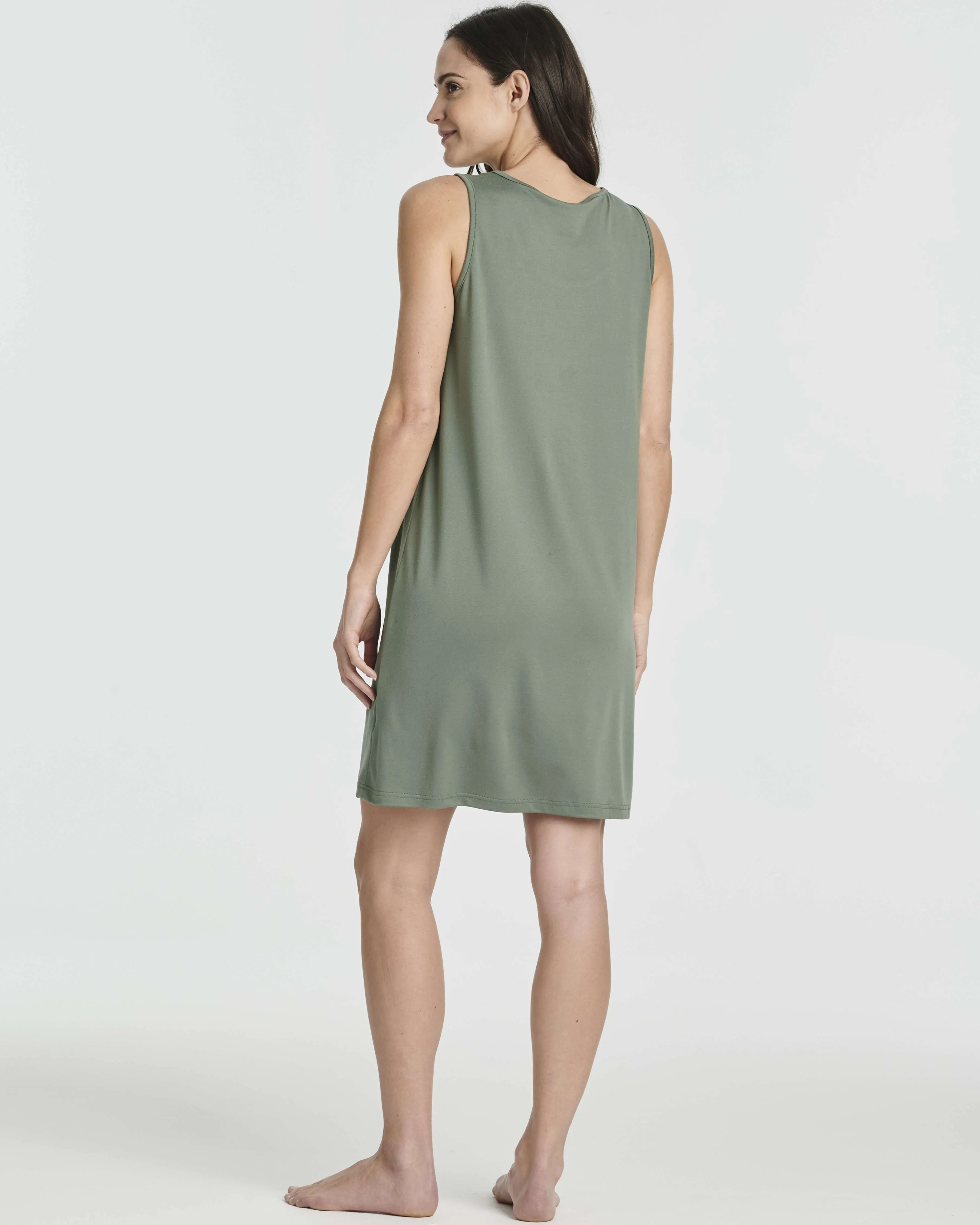 3 Pack: Women's Scoop Neck Sleeveless Nightgown (Available in Plus)