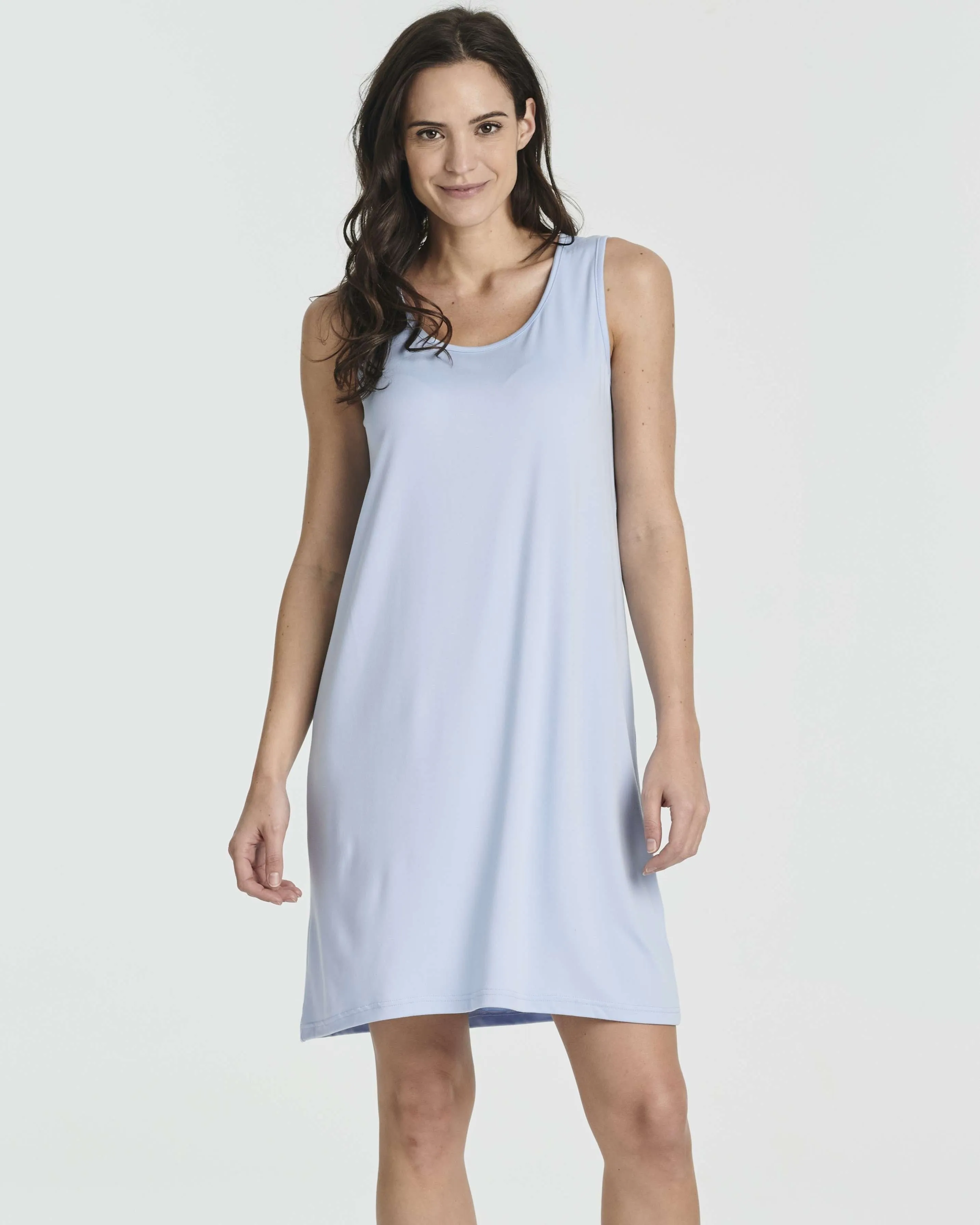3 Pack: Women's Scoop Neck Sleeveless Nightgown (Available in Plus)