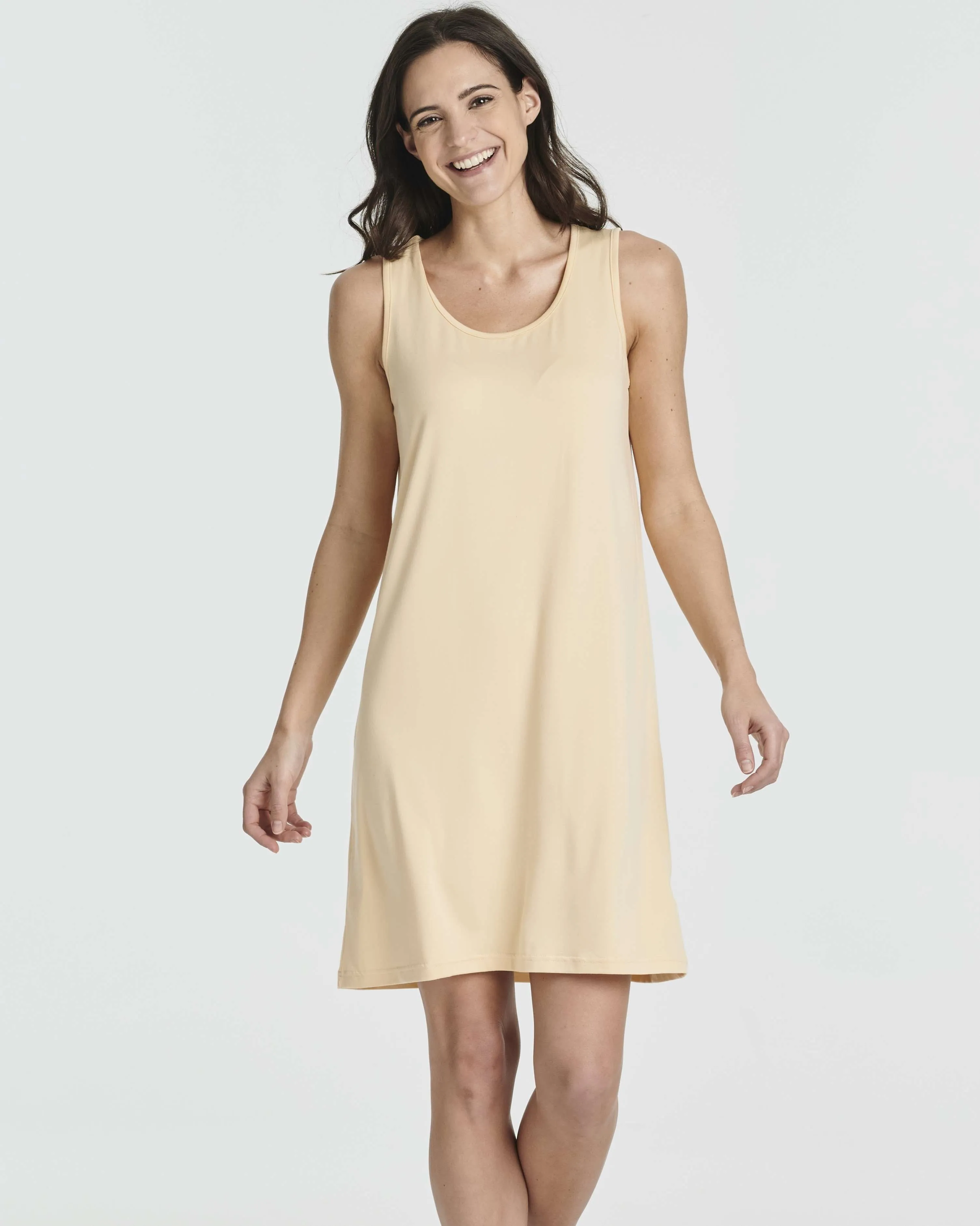 3 Pack: Women's Scoop Neck Sleeveless Nightgown (Available in Plus)