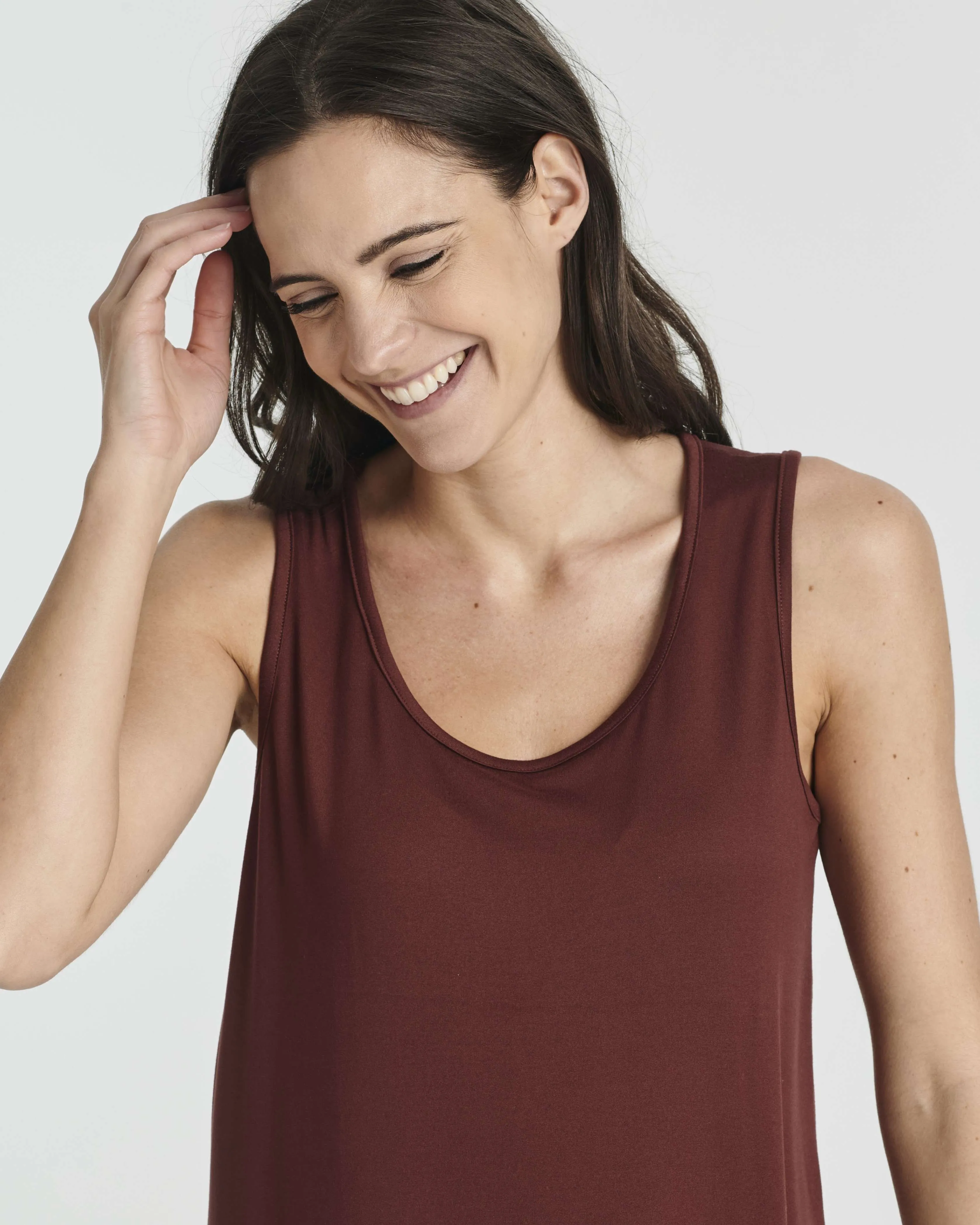 3 Pack: Women's Scoop Neck Sleeveless Nightgown (Available in Plus)