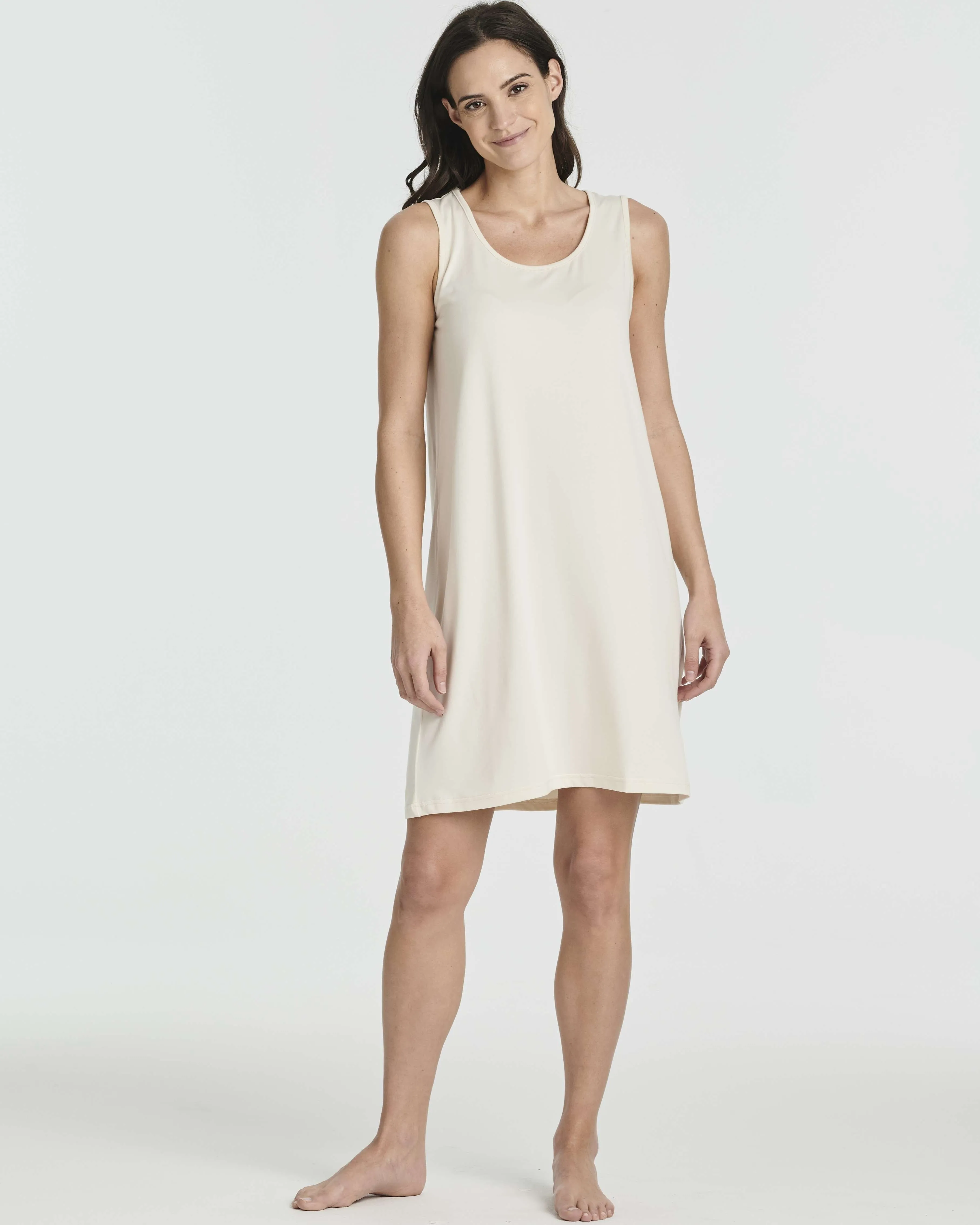 3 Pack: Women's Scoop Neck Sleeveless Nightgown (Available in Plus)