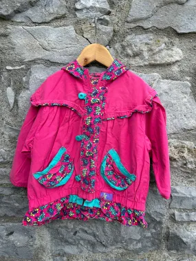 80s pink floral jacket  2y (92cm)