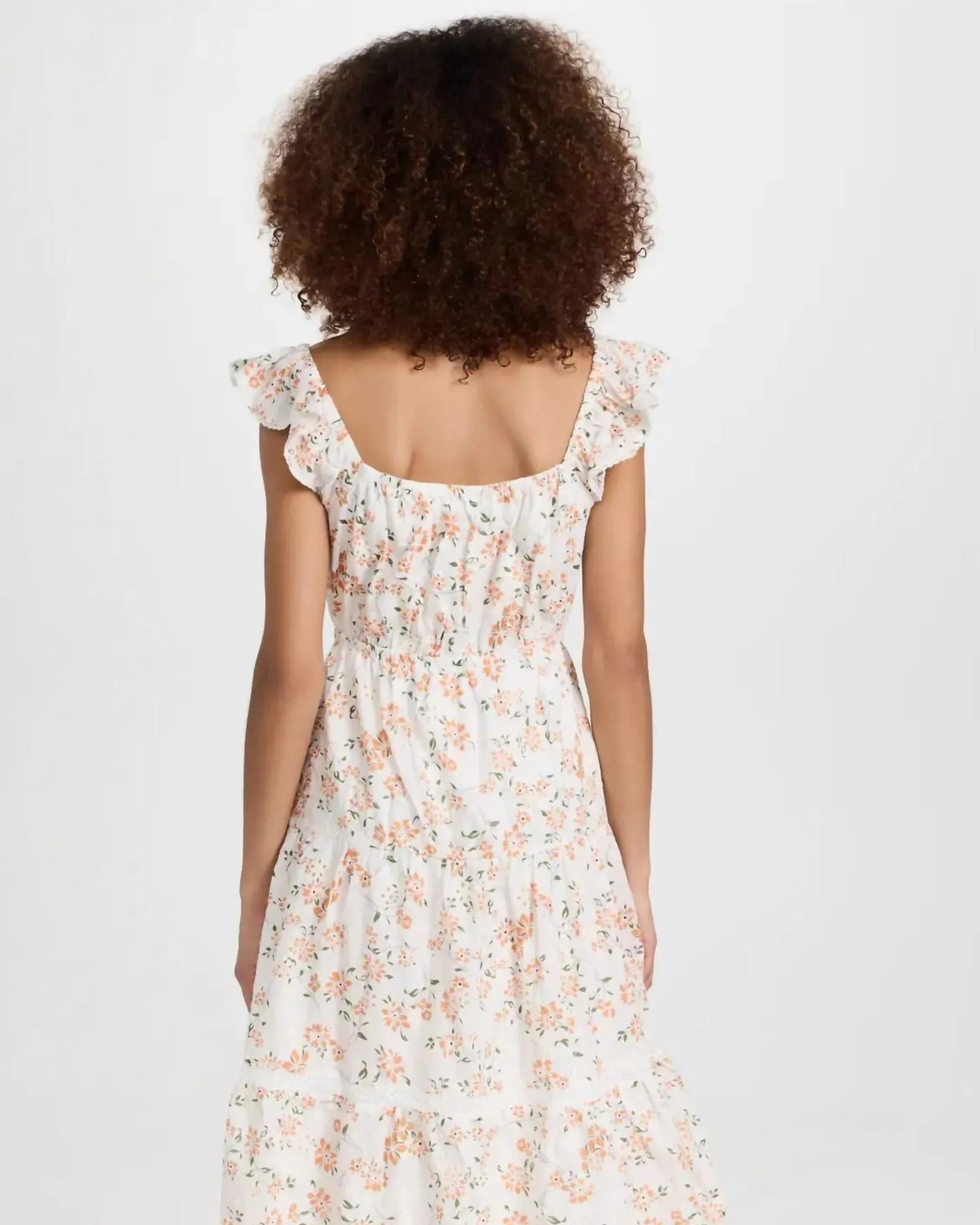 Acropolis Hills Midi Dress in Orange Floral | Orange Floral