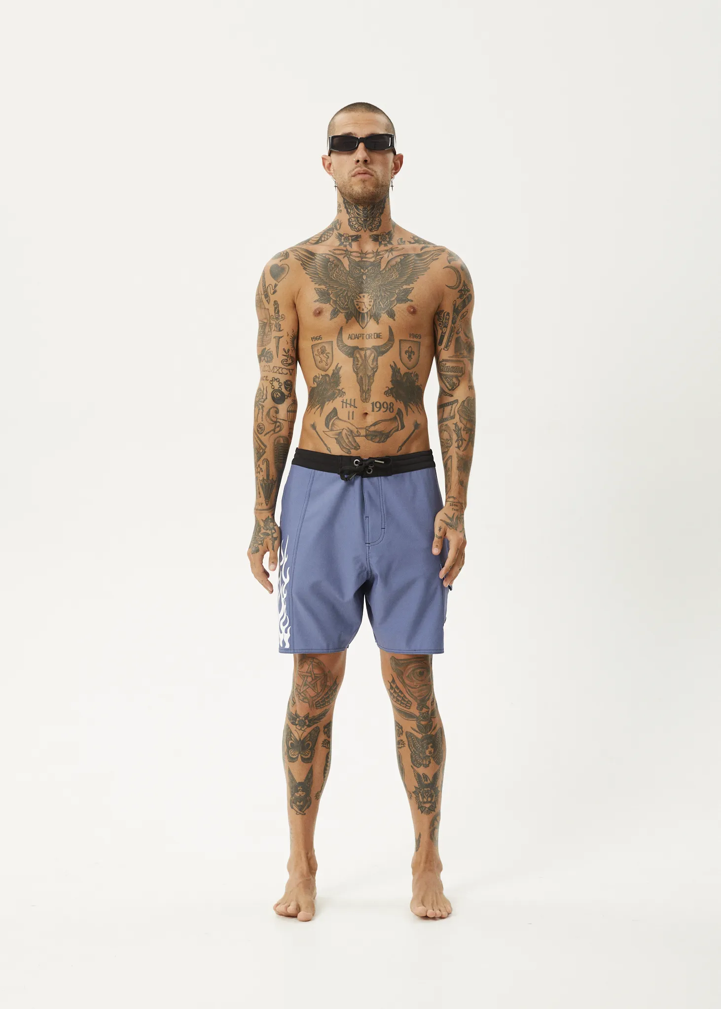 AFENDS Mens Scorched - Surf Related Boardshorts 18 Inch - Marlin