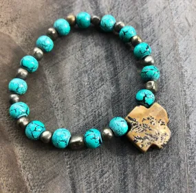 Agate cross Bracelet