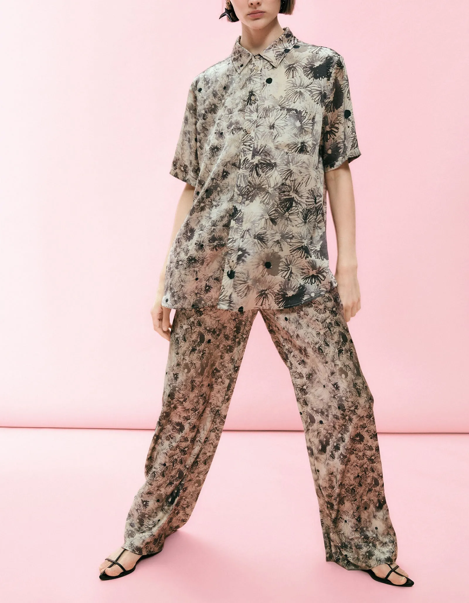 Bias Cut Pants - Aster Floral