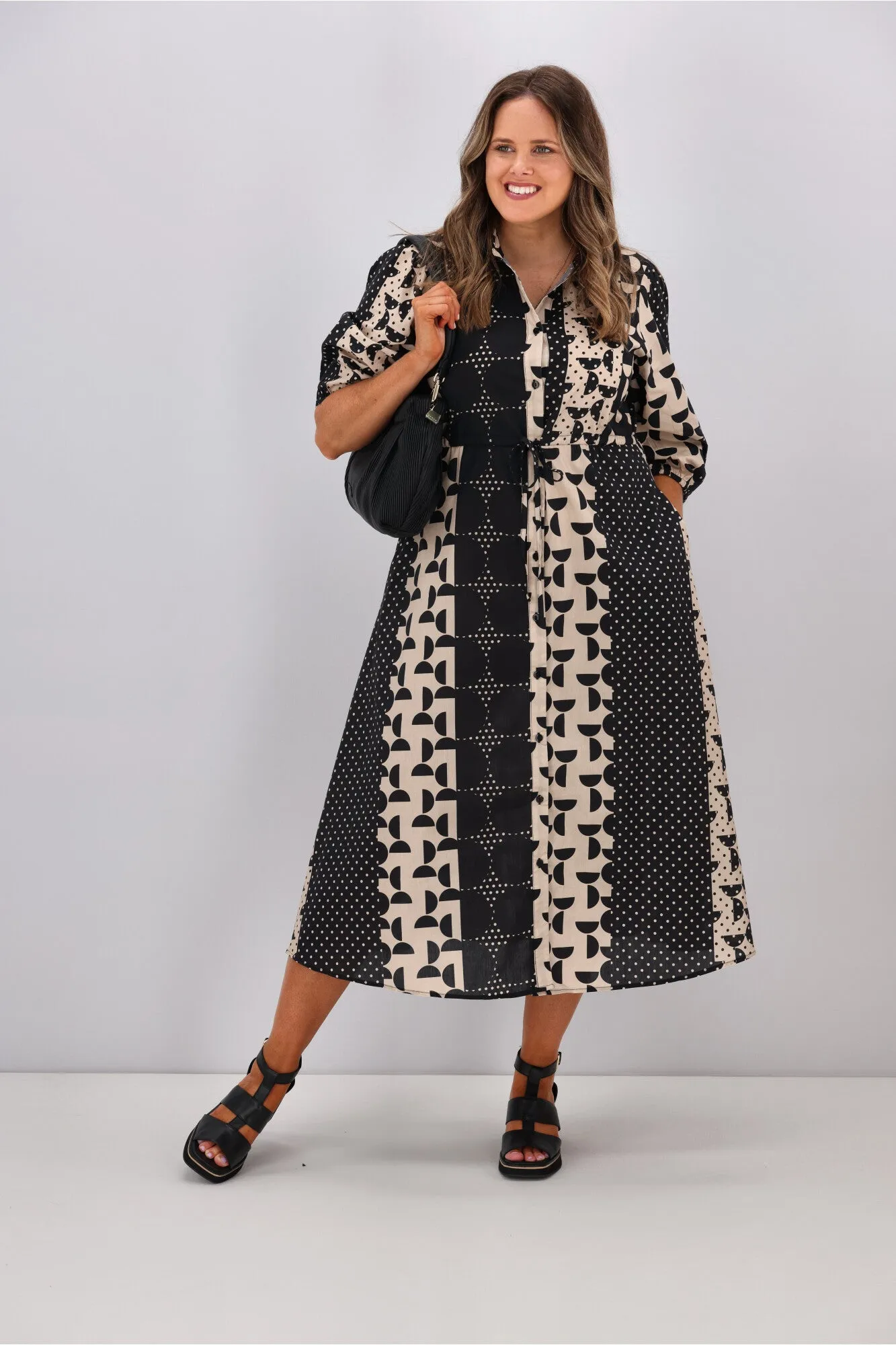 Boho Australia Mandy Polka Dot Midi Dress