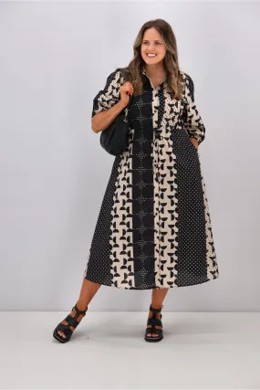 Boho Australia Mandy Polka Dot Midi Dress