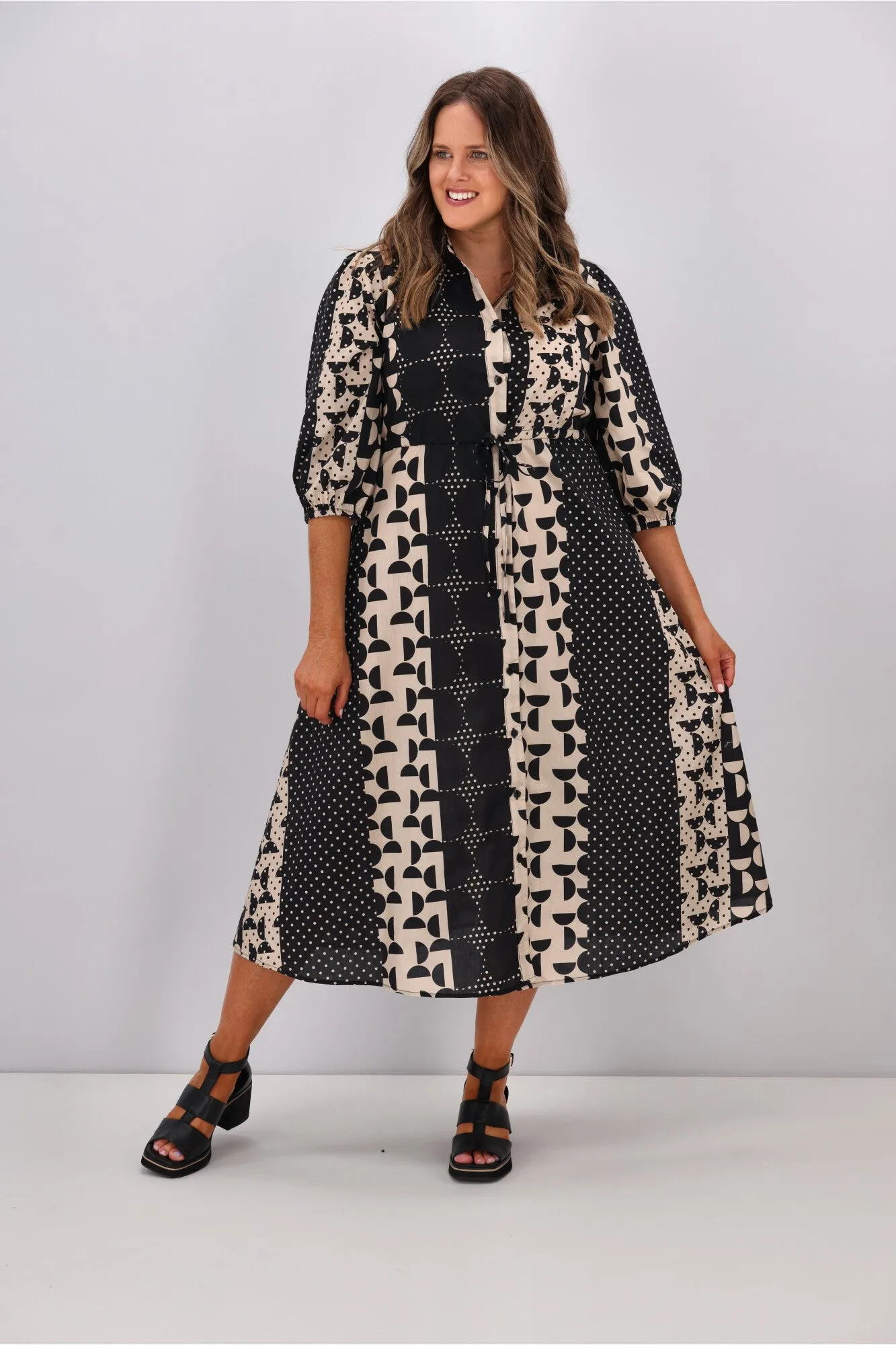 Boho Australia Mandy Polka Dot Midi Dress