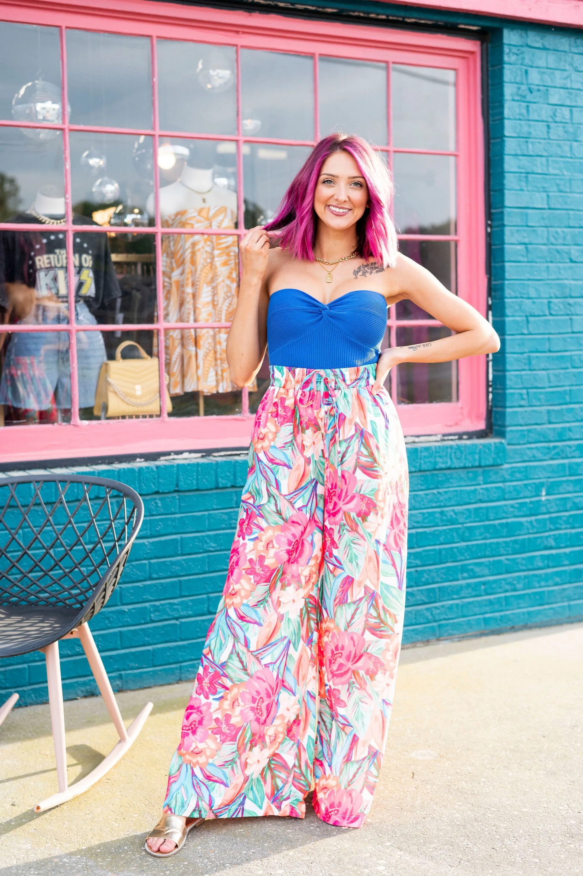 Bright Disposition Palazzo Pants