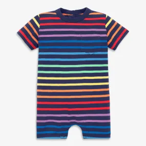 Clearance baby pocket shortie in double rainbow stripe