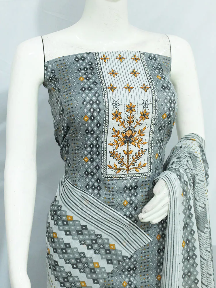 Cotton mix Printed Churidar Material