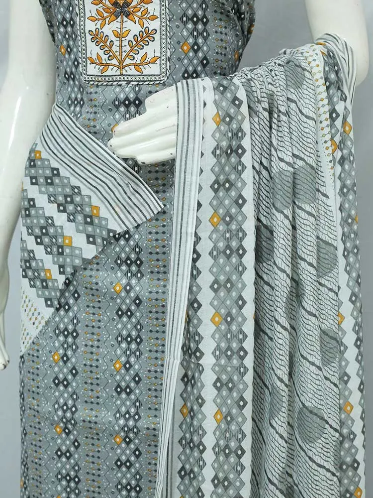Cotton mix Printed Churidar Material