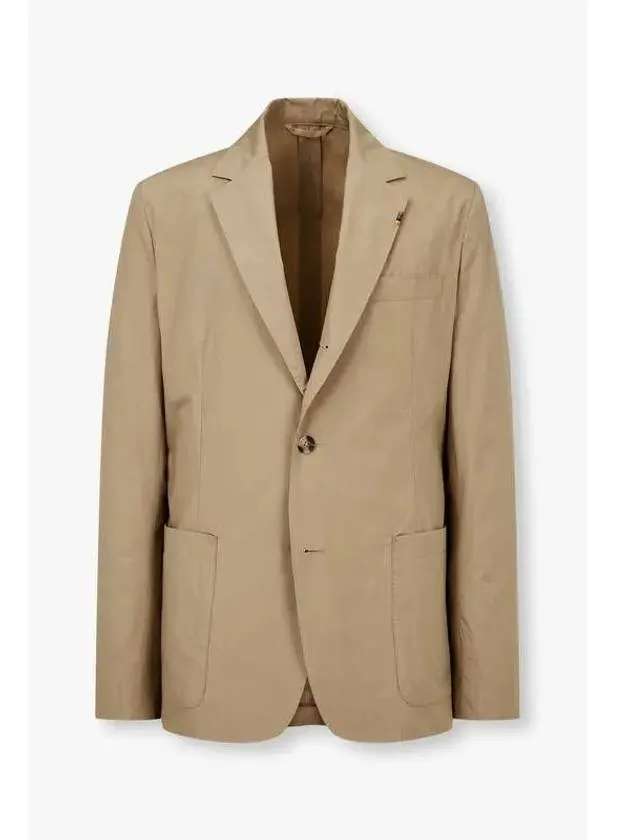 Cotton no cheat single jacket beige