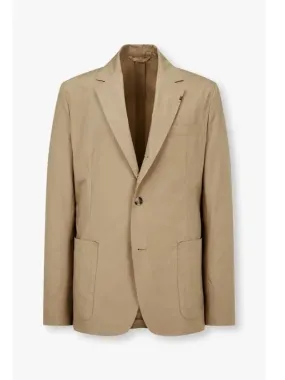 Cotton no cheat single jacket beige