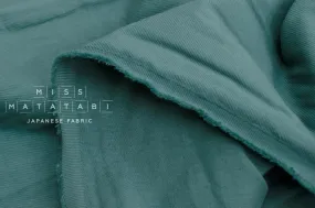 Cotton Solid Double Face Twill   Gauze - green