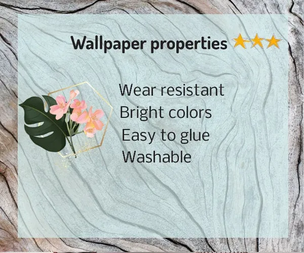 Dark floral wallpaper peel and stick wall mural, peony wall mural, flowers wallpaper for bedroom, living room