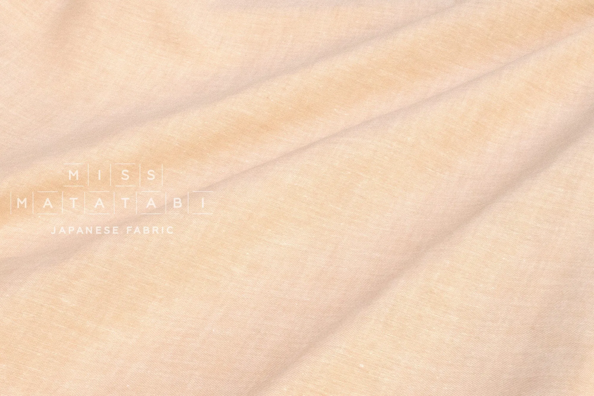 DEADSTOCK Soft Linen Blend Double Gauze - pale apricot