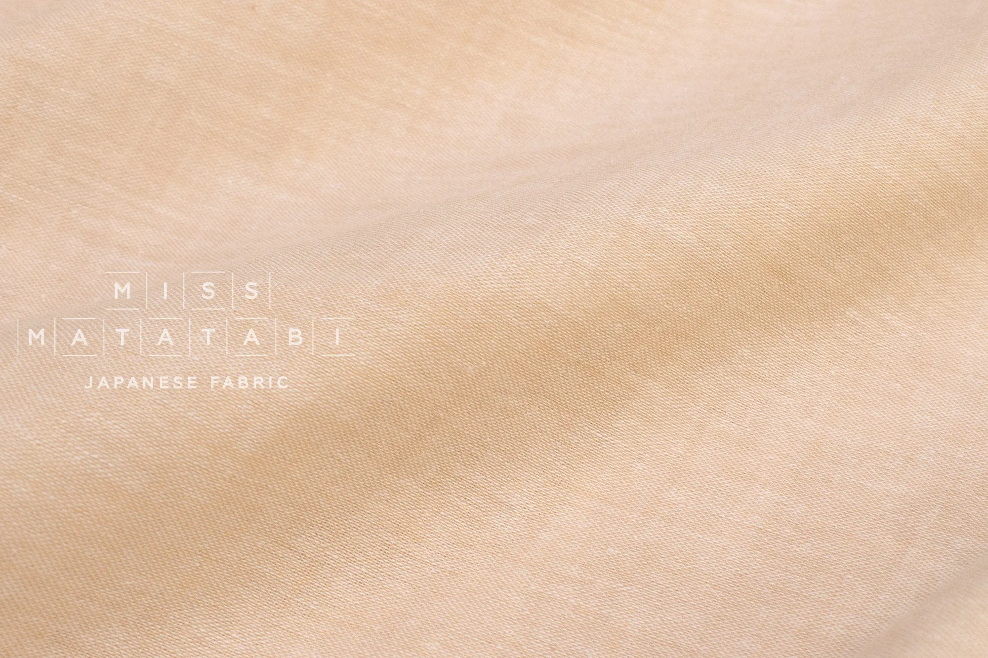 DEADSTOCK Soft Linen Blend Double Gauze - pale apricot