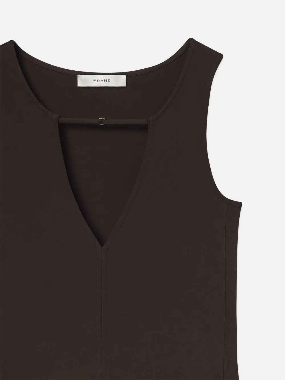 Deep V Tank -- Chocolate Brown