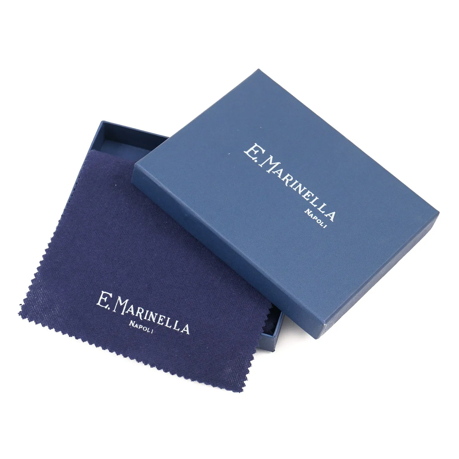 E.Marinella Credit Card Holder in Calfskin and Silk