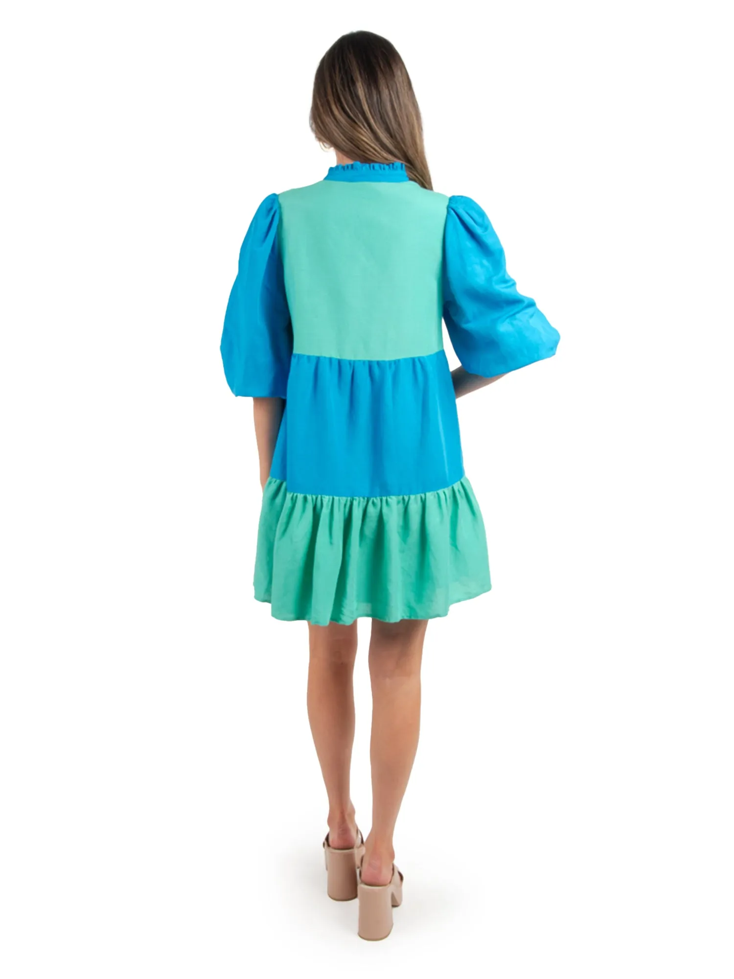 Frankie Dress - Lakeside Colorblock