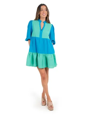 Frankie Dress - Lakeside Colorblock