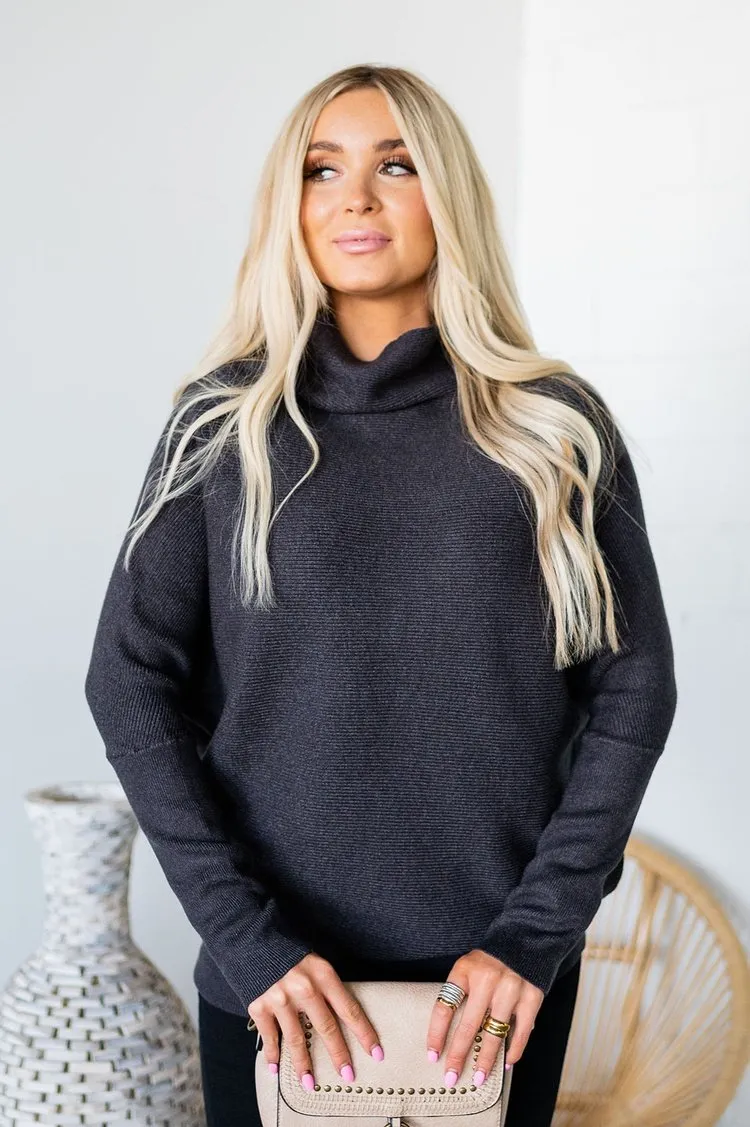 Give It Your All Sweater - Charcoal