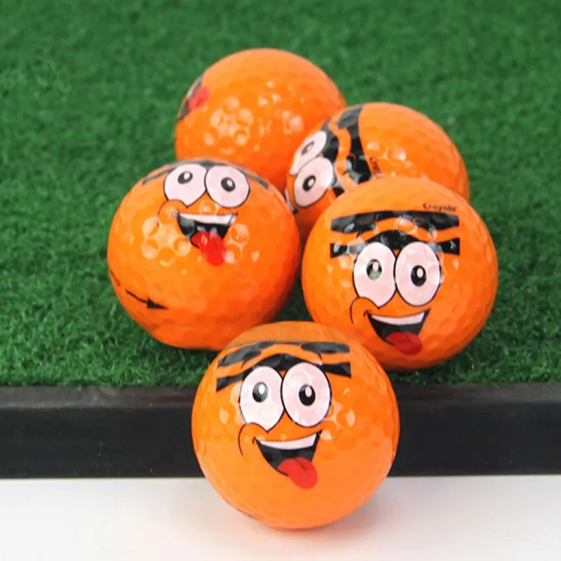 Golf Ball Cartoon Face Printed Synthetic