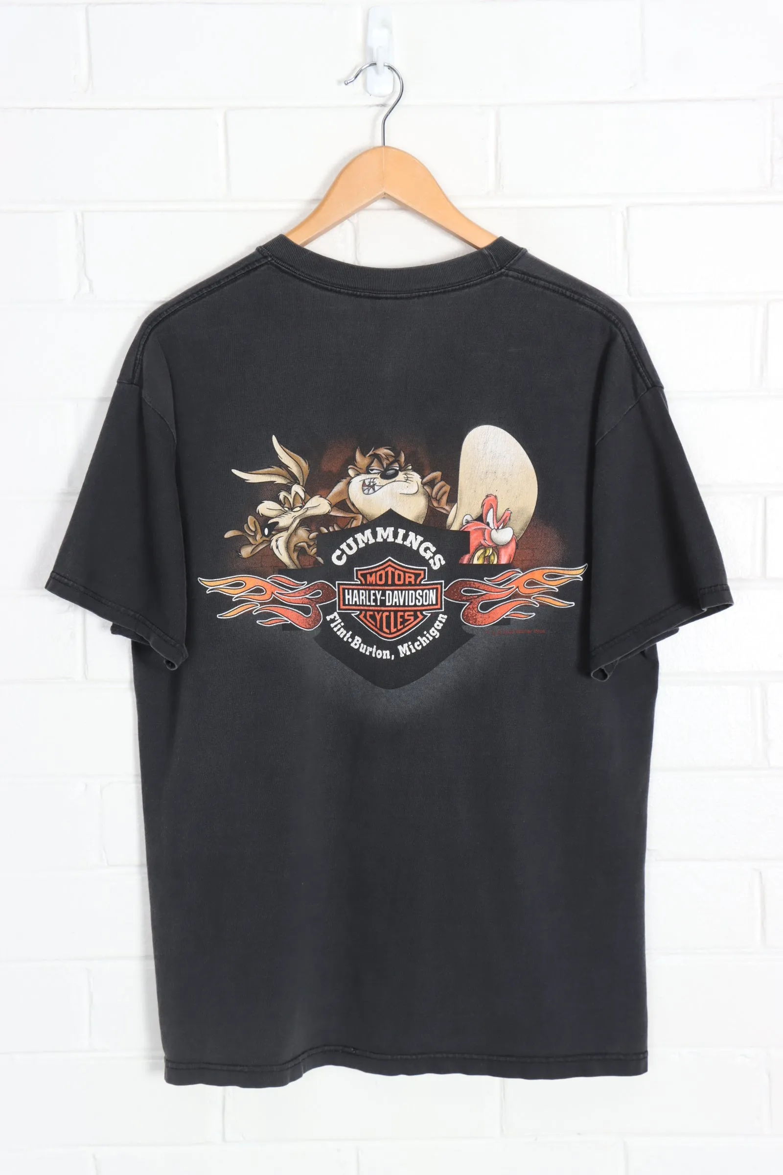 HARLEY DAVIDSON Looney Tunes 'Wild as the Wind'  USA Made Tee (L)