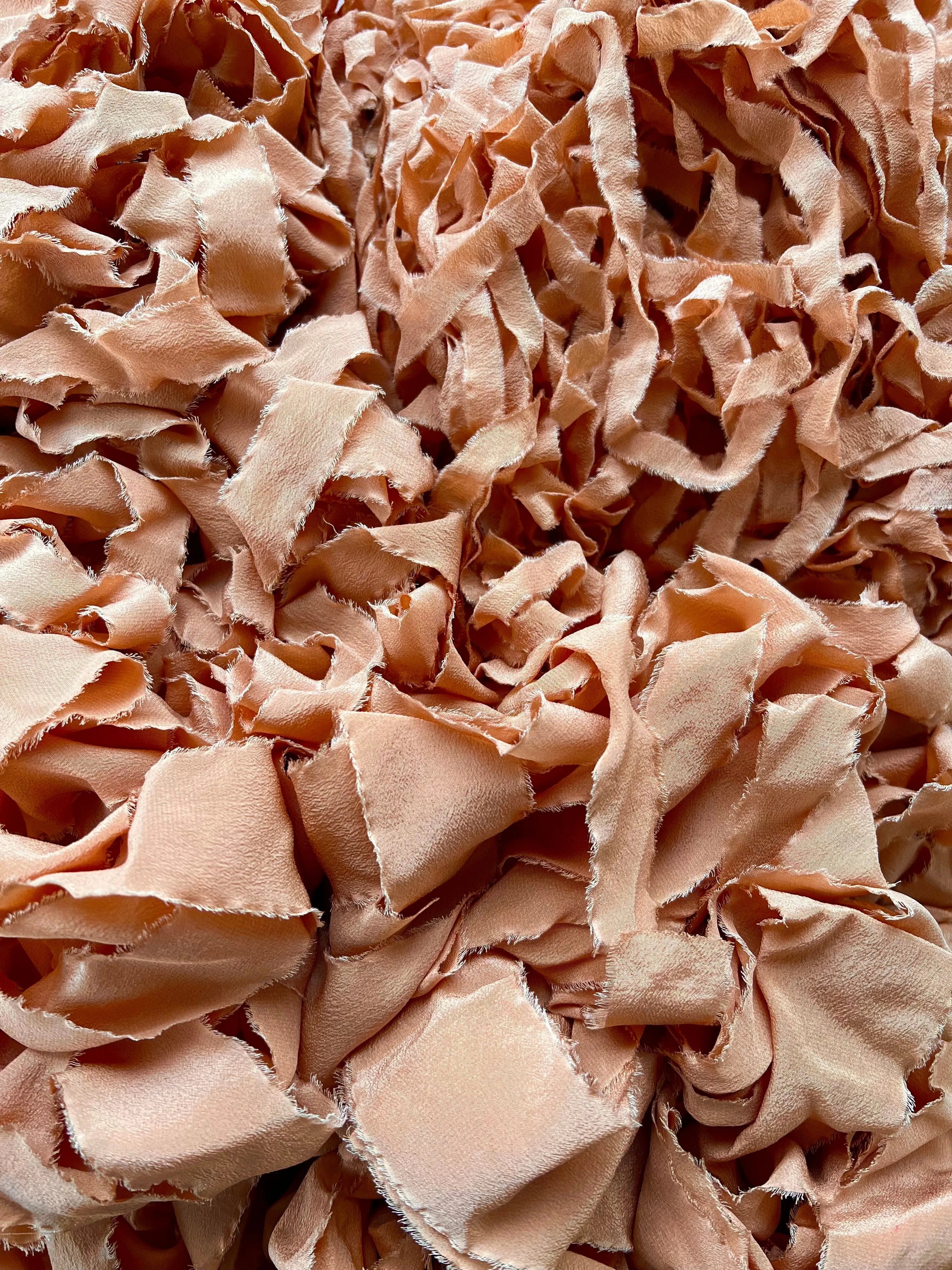 Light Pink-Orange Silk Classic Ribbon 513