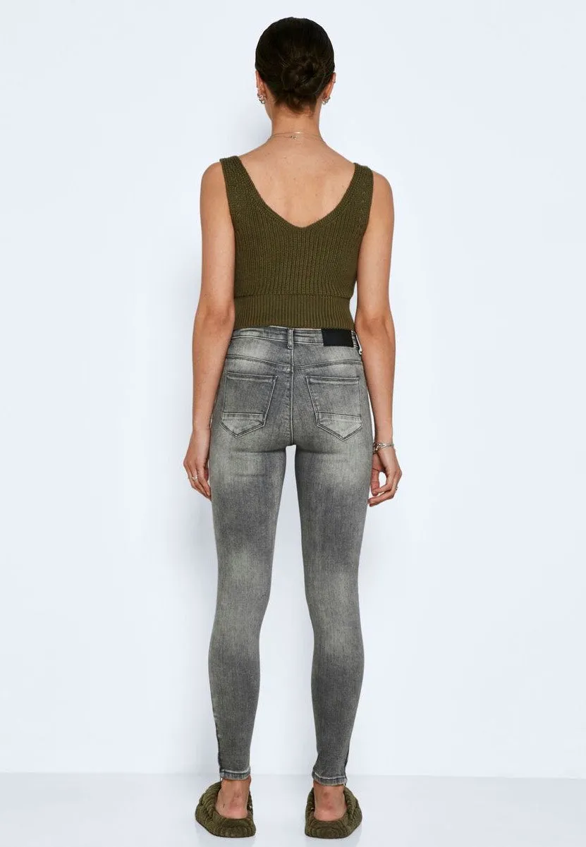 Noisy May - Sara O Neck Knit Burnt Olive - Top