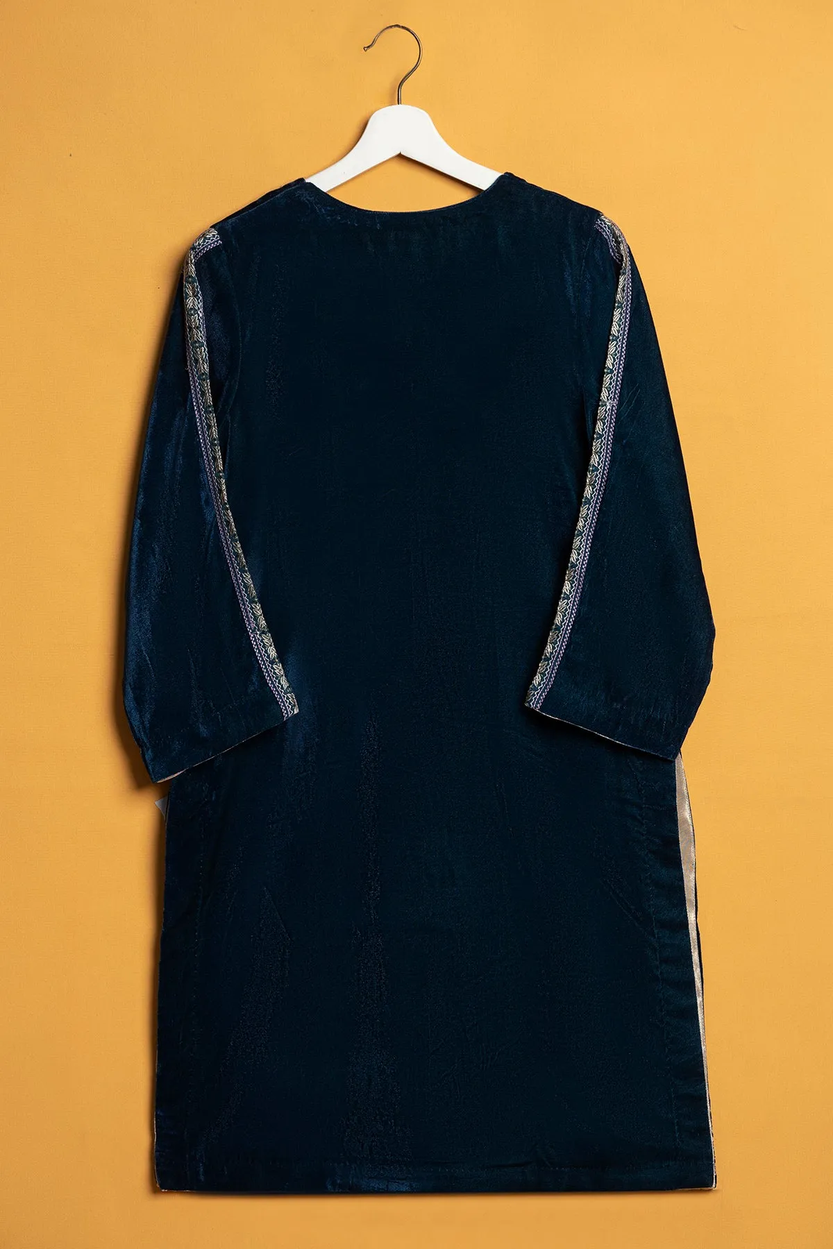 "CASIAX" Embroidered Velvet Shirt