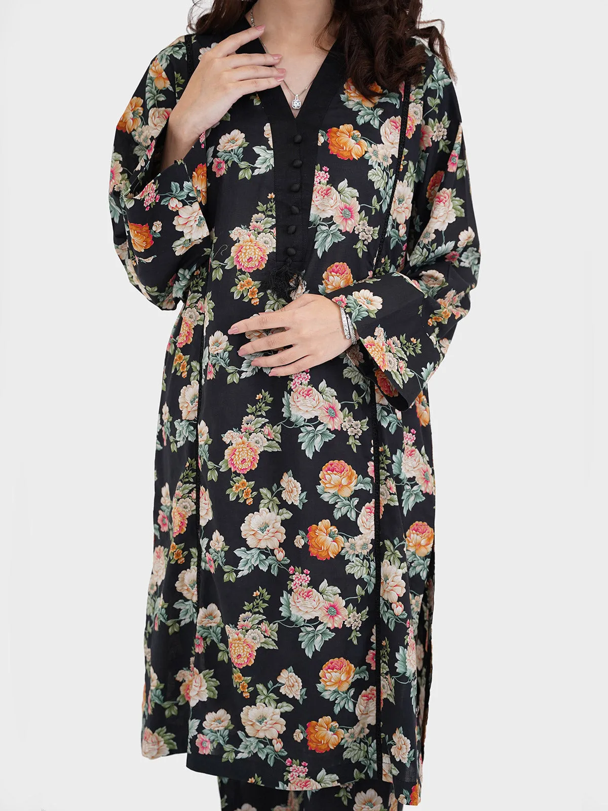 "IOANE" Printed Two Piece Suit