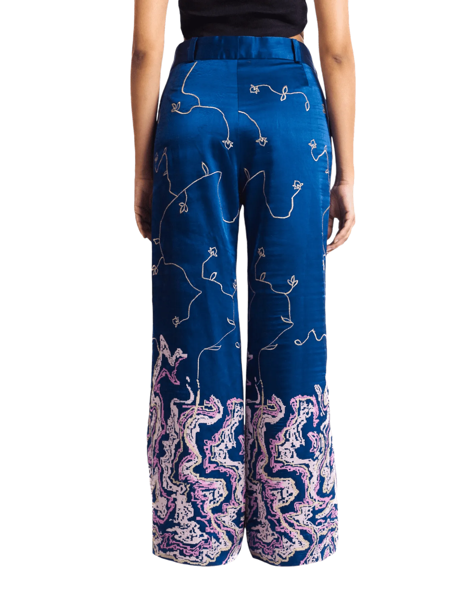 "TILLA" SILK TROUSERS