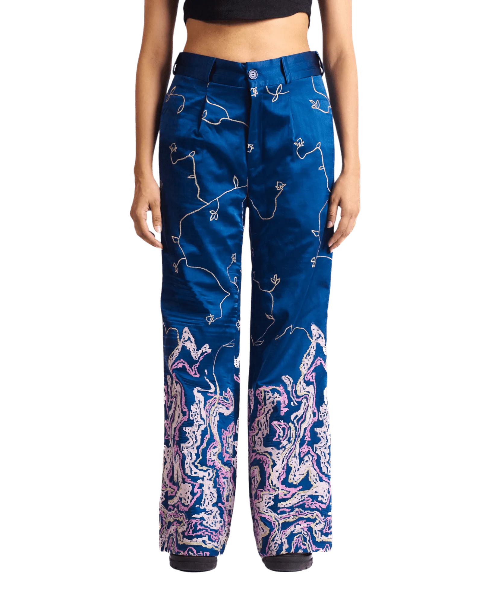 "TILLA" SILK TROUSERS