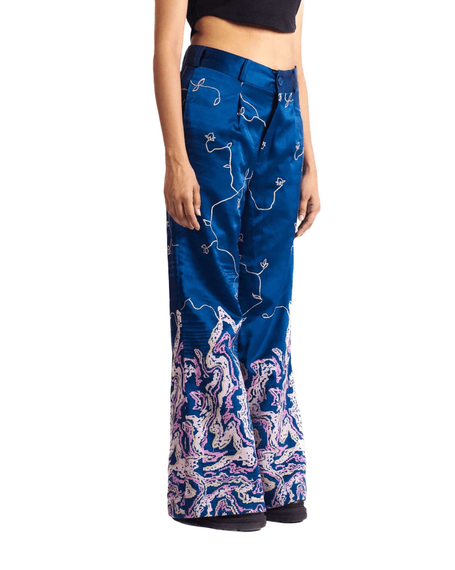 "TILLA" SILK TROUSERS