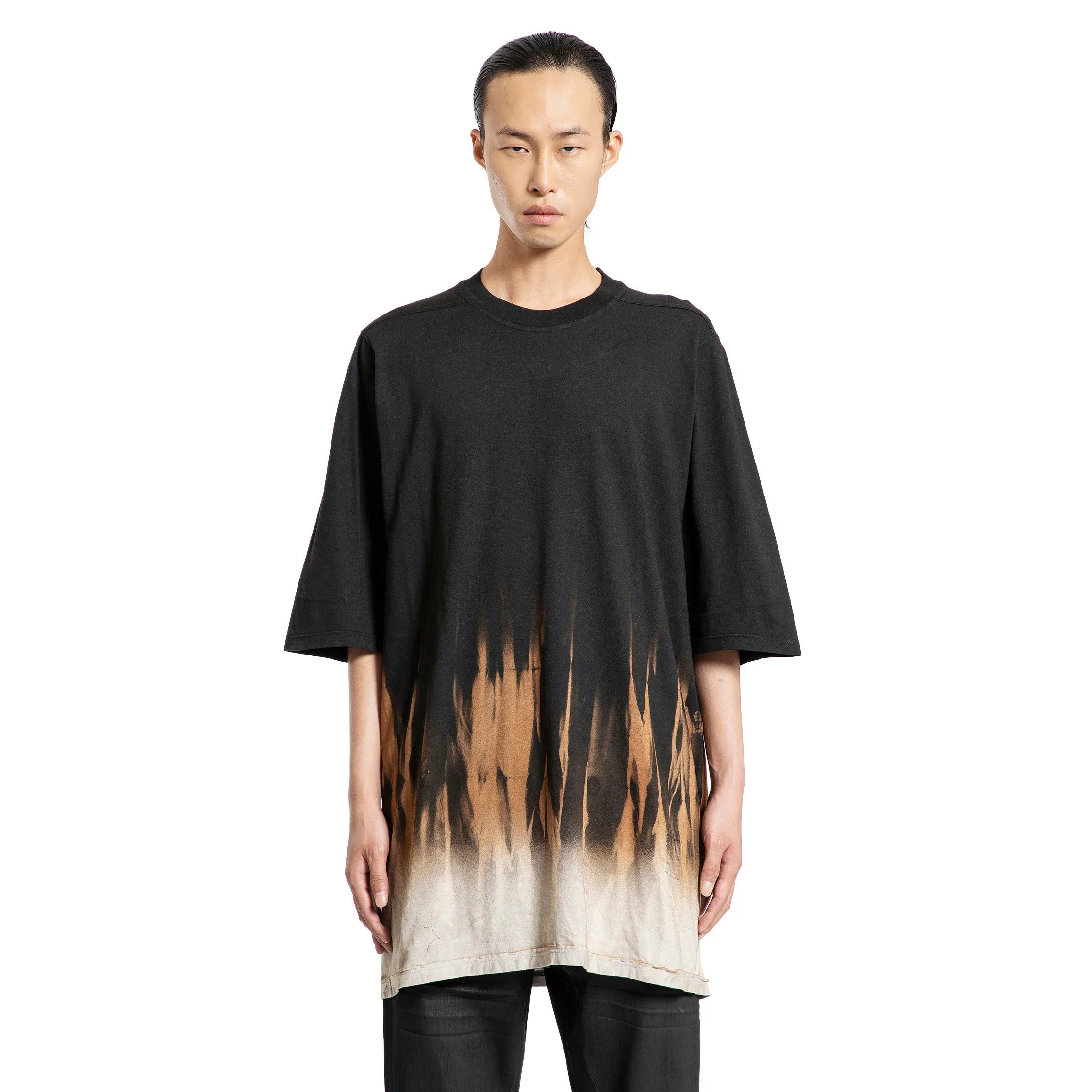 RICK OWENS DRKSHDW MAN BLACK T-SHIRTS & TANK TOPS