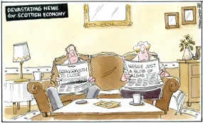 Steven Camley cartoon for The Herald - 23rd November 2023 - (Print 1140)