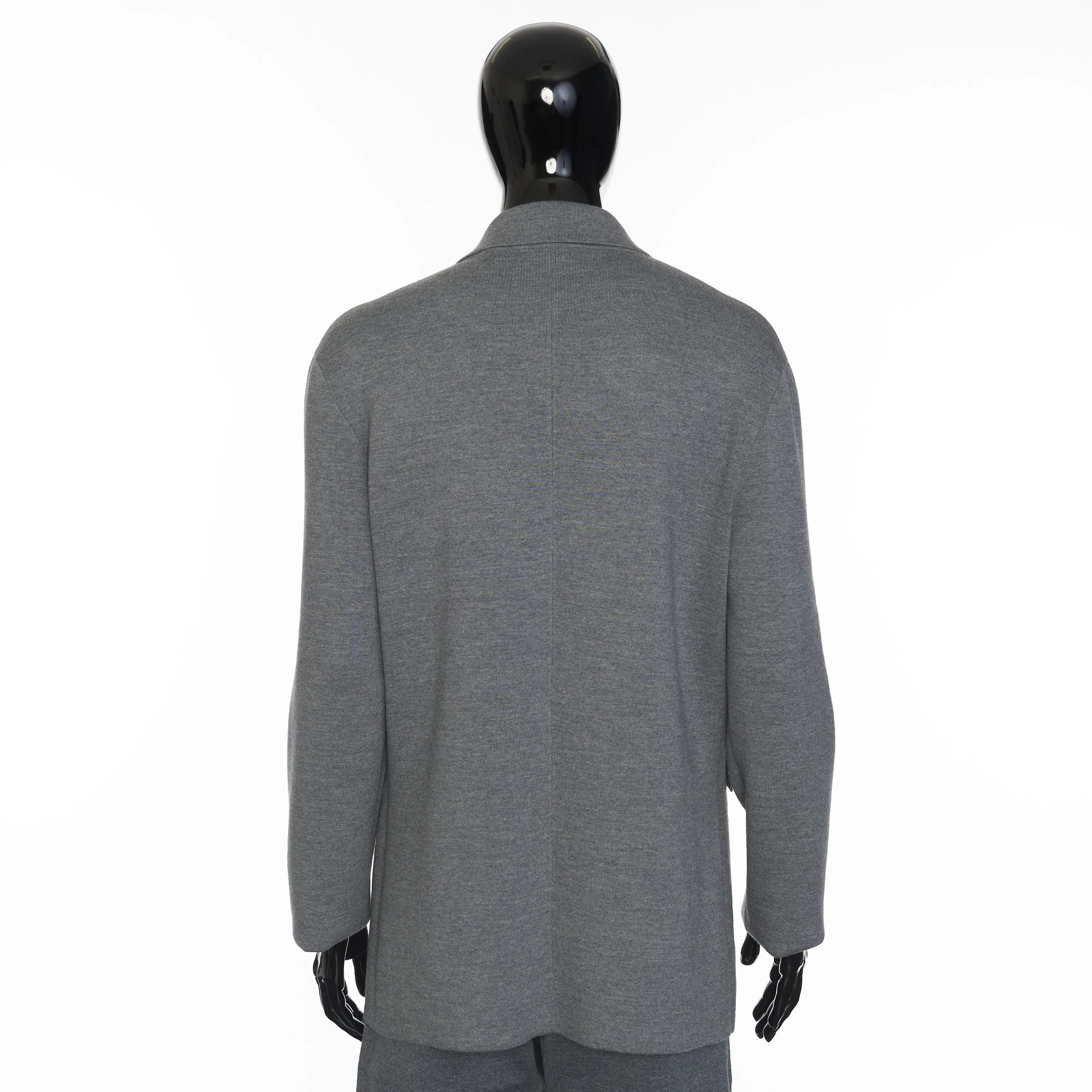 Sweater Blazer Jacket In Mountain Rock Gray Wool