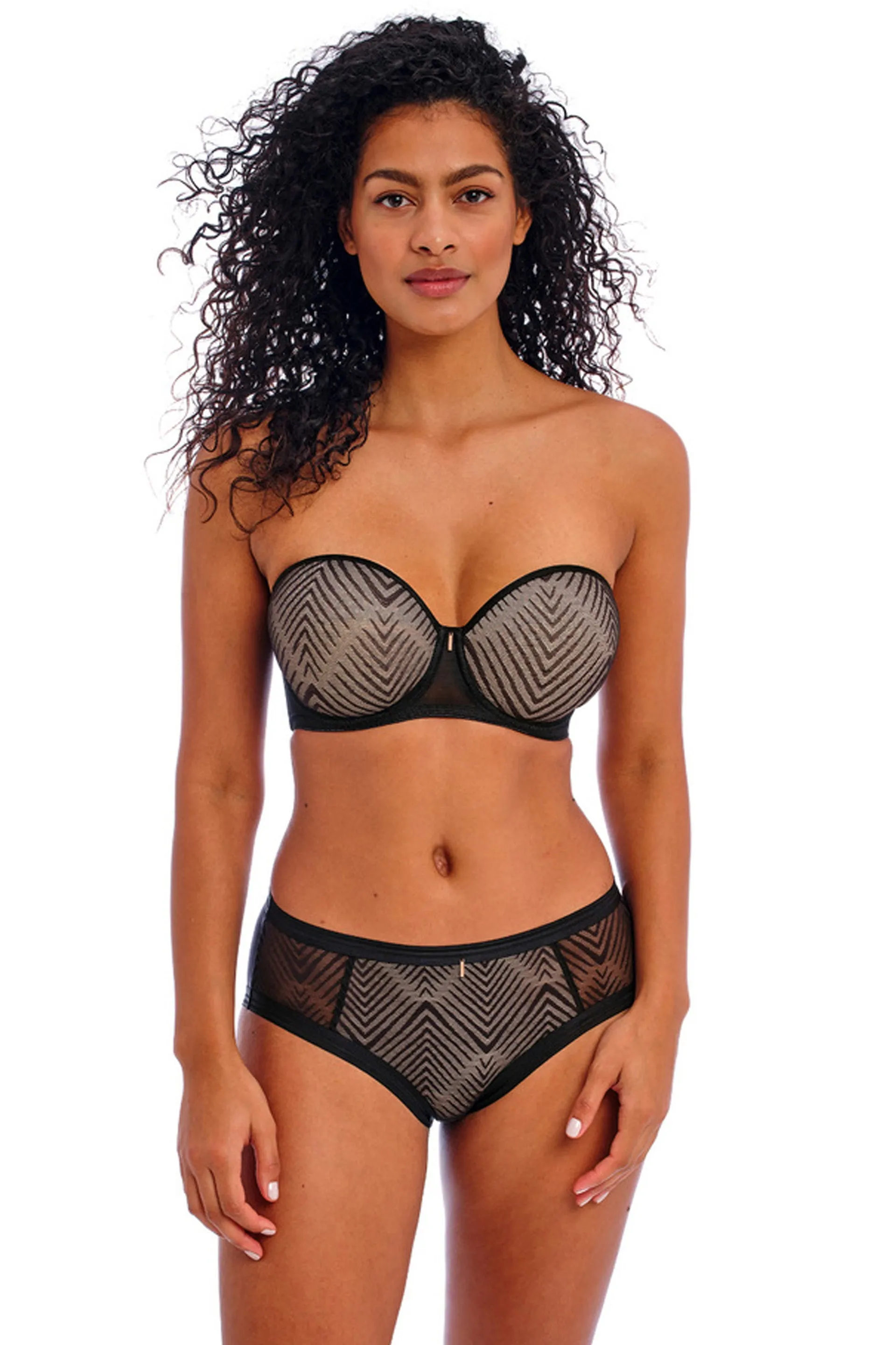 Tailored Moulded Strapless Bra Black