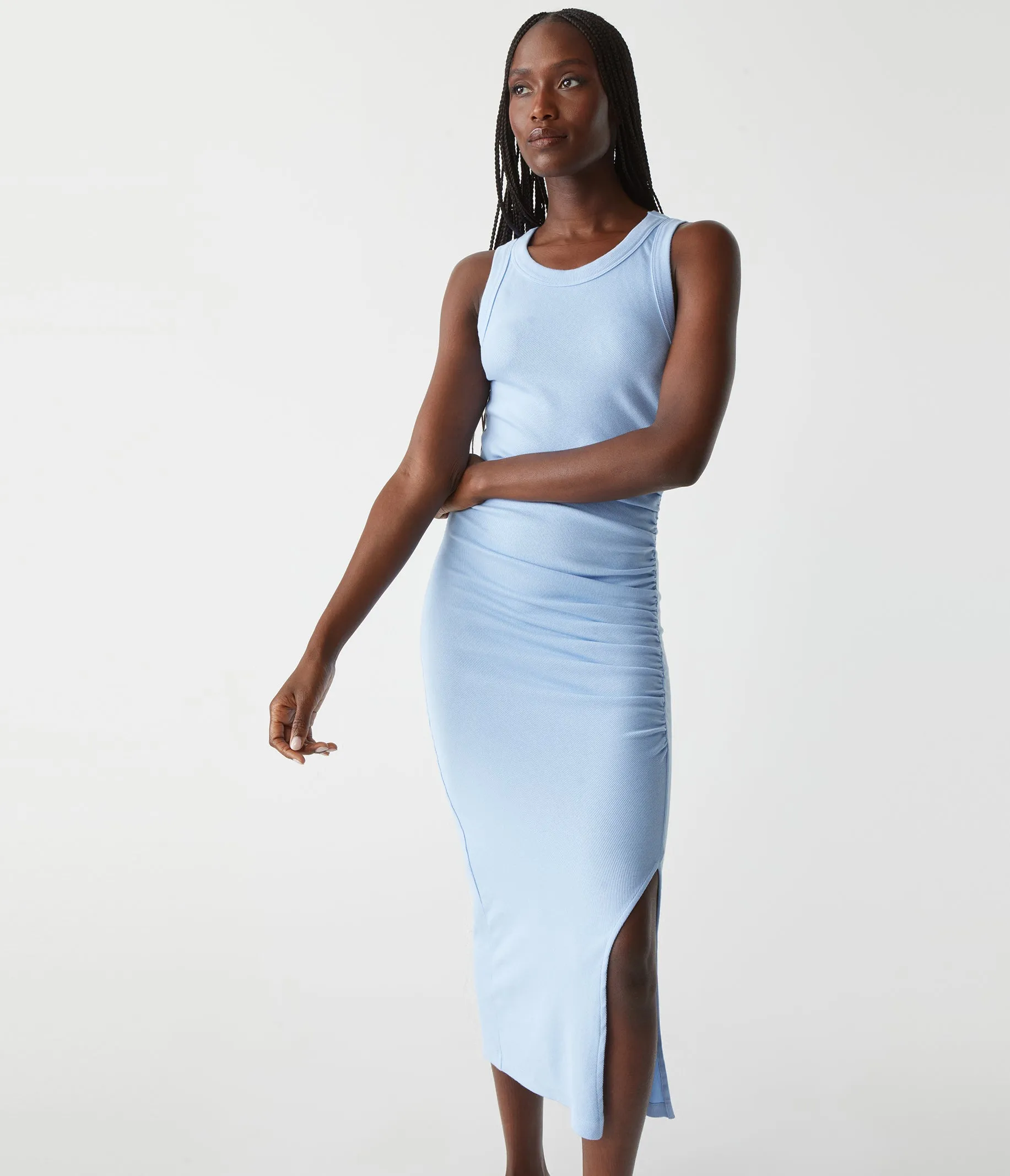 Tala Asymmetrical Midi Dress