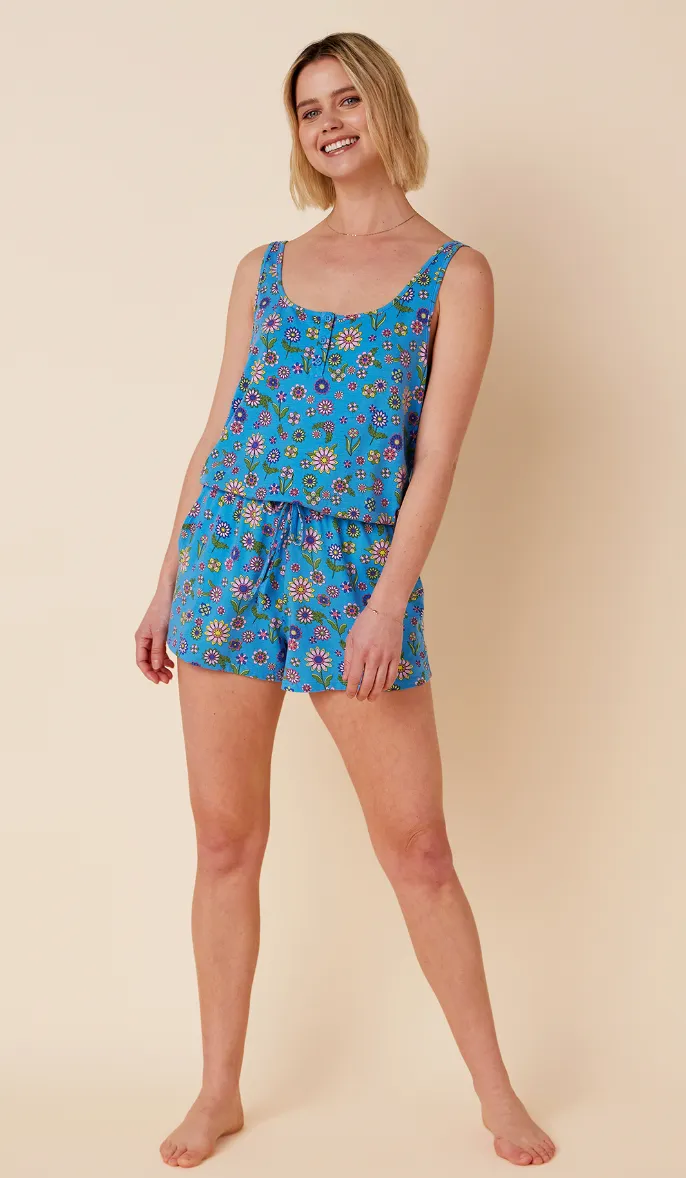The Cat's Pajamas Stevie Pima Knit Romper