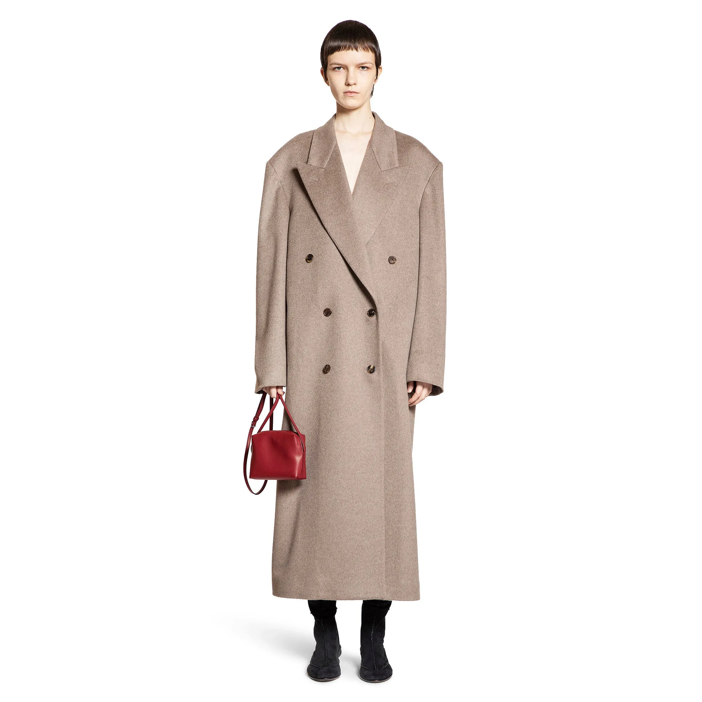 THE ROW WOMAN BEIGE COATS