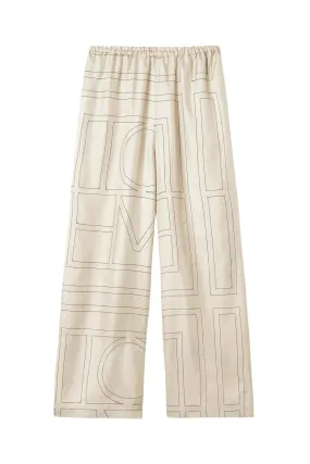Toteme Monogram Silk PJ Bottoms