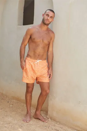 VIBRANT ORANGE SWIM SHORTS