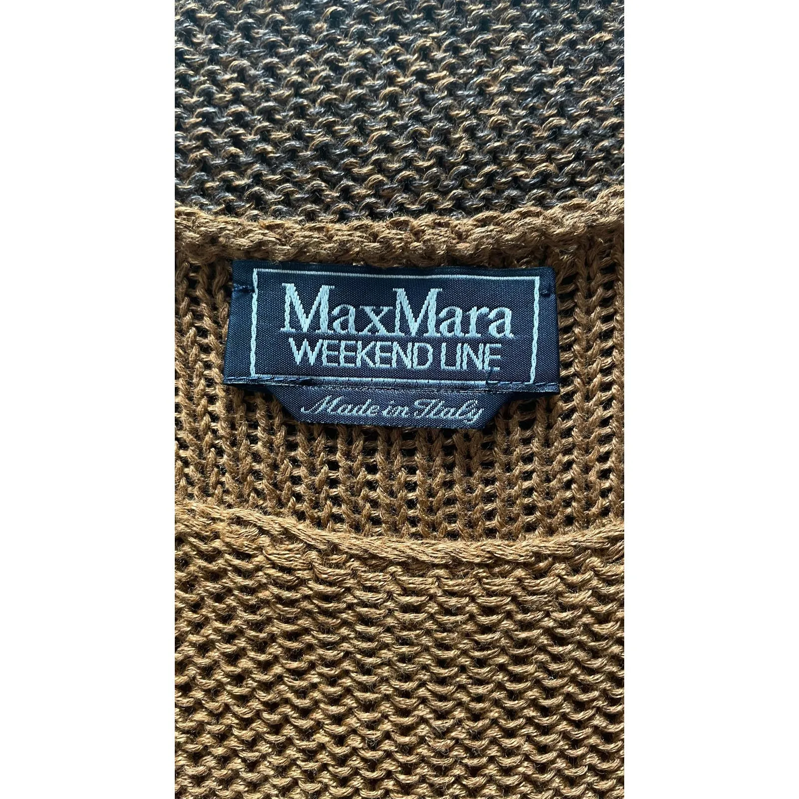 Vintage Max Mara Brown Stripe Sweater Tank
