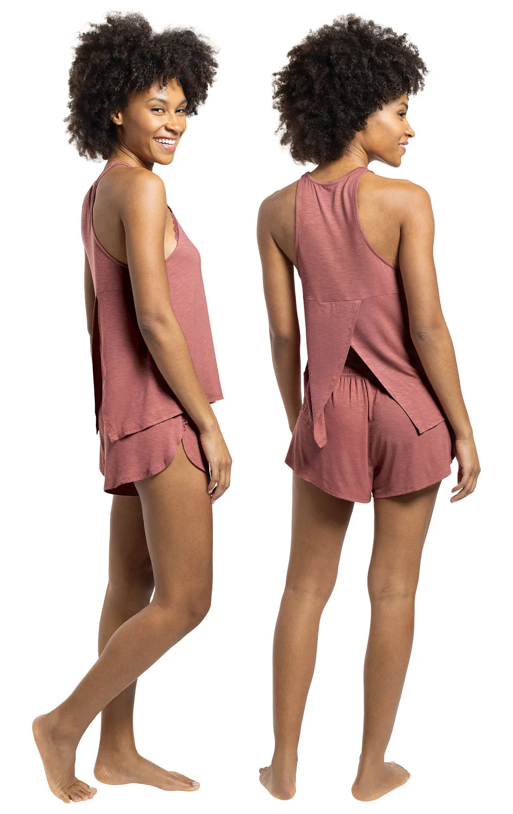 Women's Touch of Lace Knit Tap Set